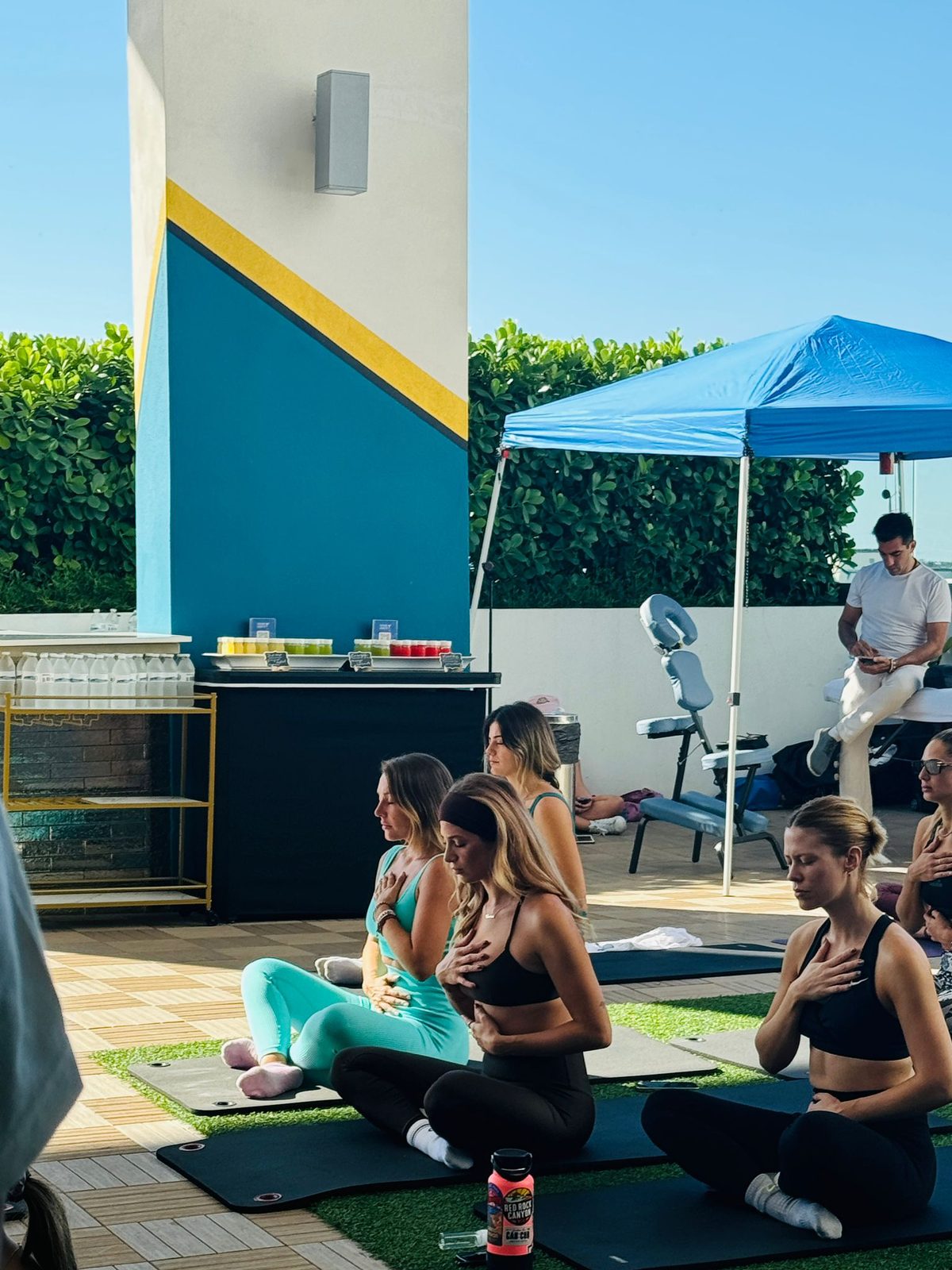 Juice bar mocktail Miami event